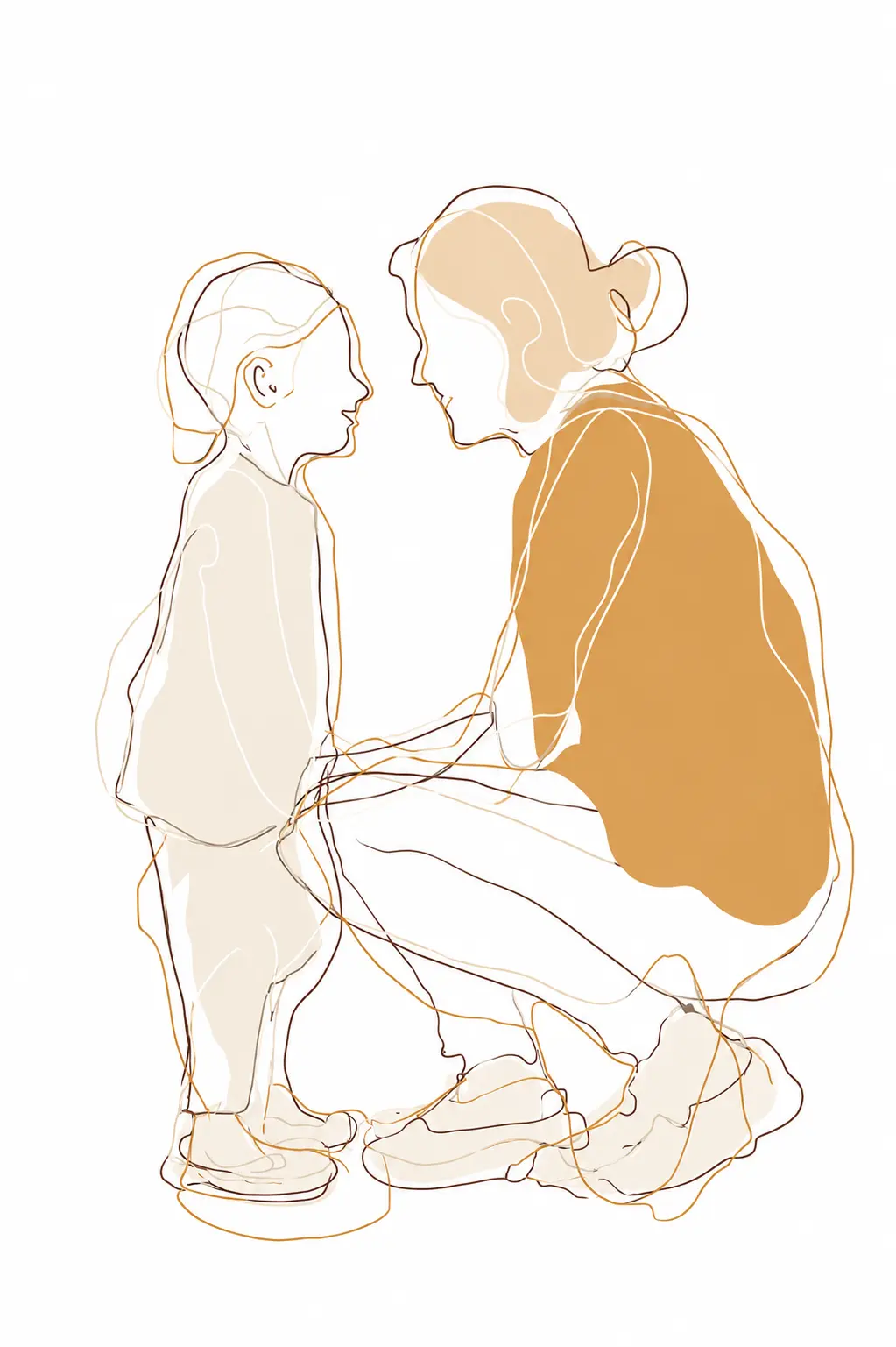 Illustration parent et enfant